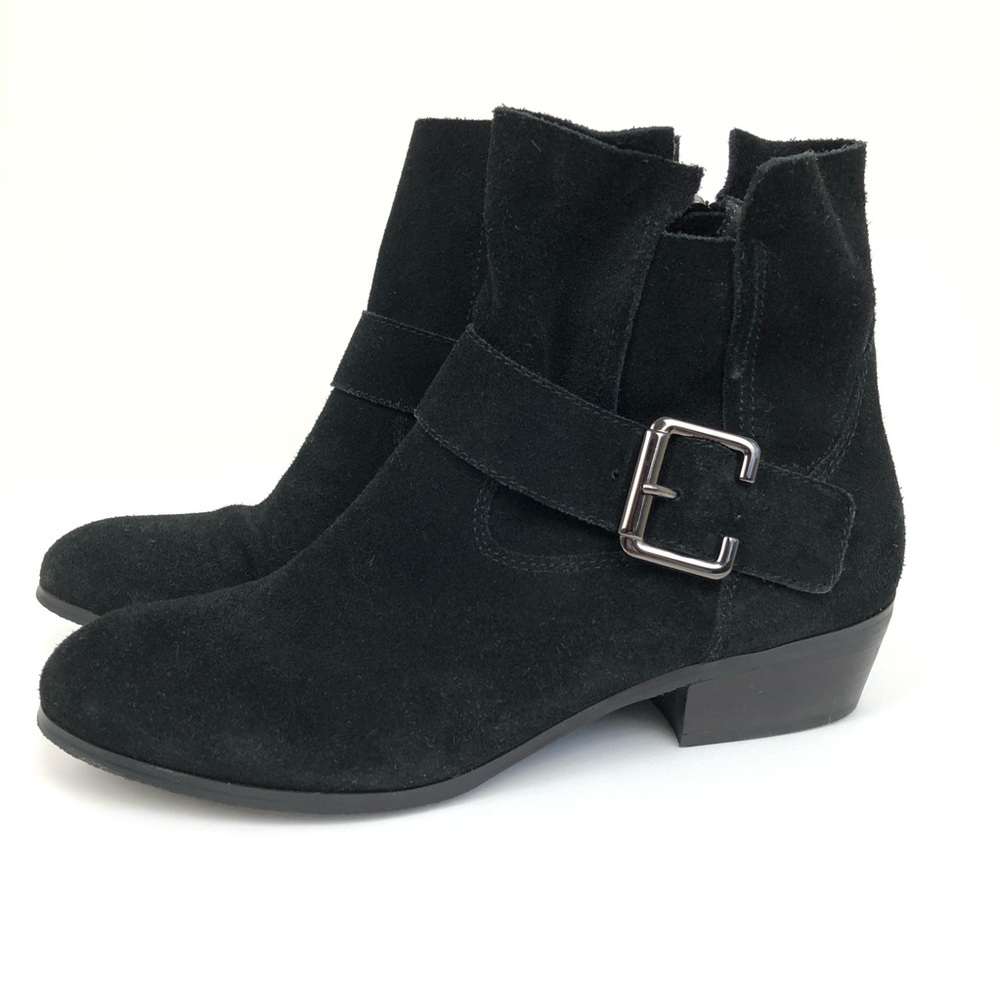 14 &Union | Suede Leather Anklet Black Boots Sz 7